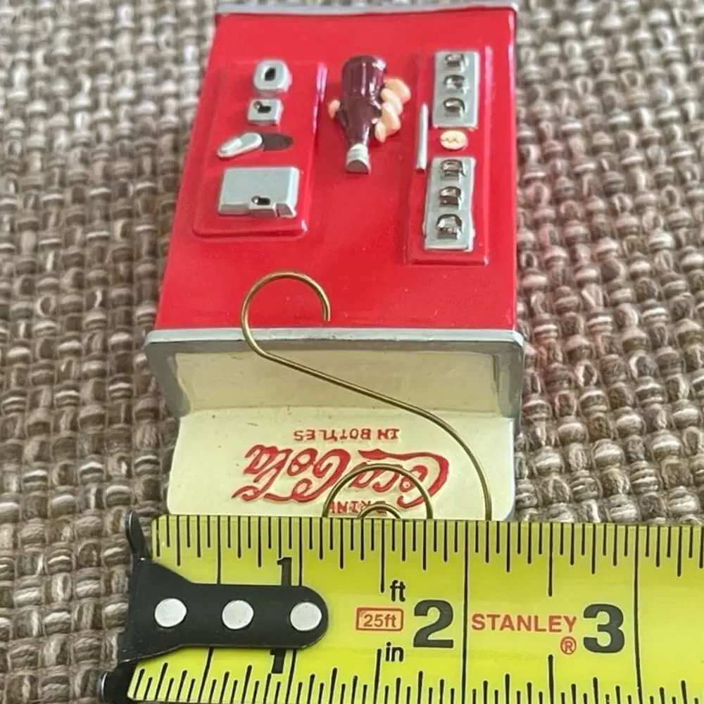 Vintage Coca Cola Bottle dispenser Christmas ornament 1999